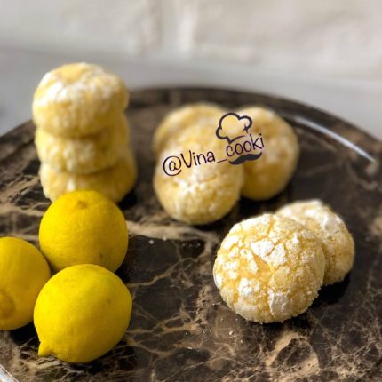 کوکی لیمویی ترک دار