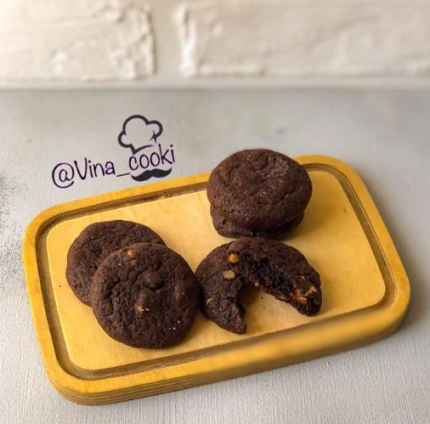 کوکی دبل چاکلت گردویی